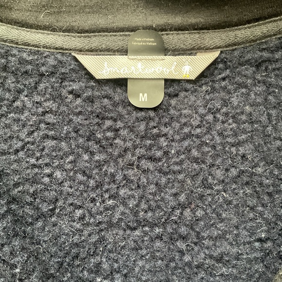 Smart wool navy men’s vest - Picture 2 of 5